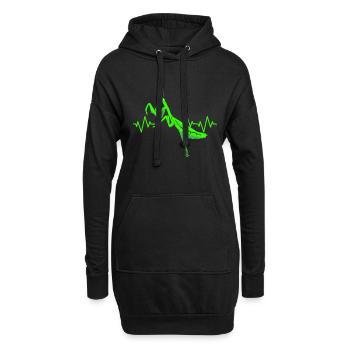 Mante religieuse Entomologie Insekt Zoologie Proverbe - Sweat-shirt à capuche long Femme - noir - Devant