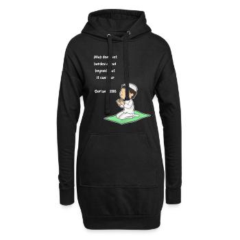 Koran Sure Vers Allah Gott Islam Moslem Geschenk - Hoodie-Kleid - Schwarz - Vorne