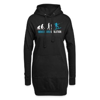 Evolution du wakeboard - Sweat-shirt à capuche long Femme - noir - Devant