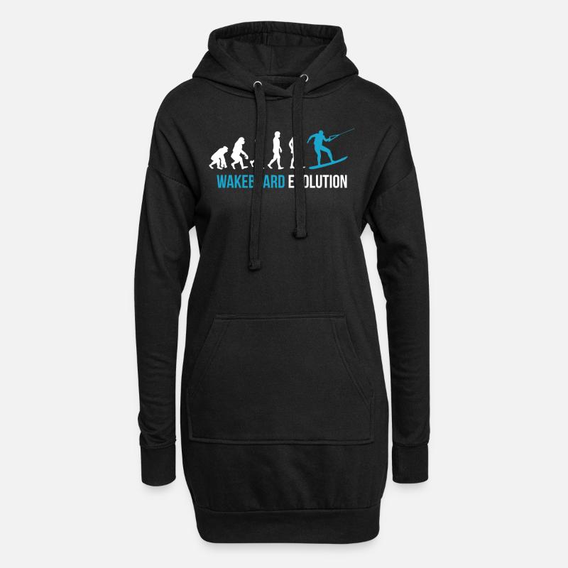 Evolution du wakeboard - Sweat-shirt à capuche long Femme - noir