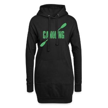 Canoë canoë canoë canoë-kayak Canoë-kayak - Sweat-shirt à capuche long Femme - noir - Devant