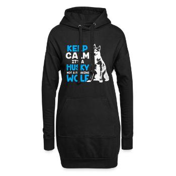 Husky - Sweat-shirt à capuche long Femme - noir - Devant