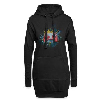 Gaming - Sweat-shirt à capuche long Femme - noir - Devant