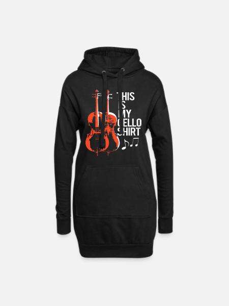 Cello - Hoodie Dress - black
