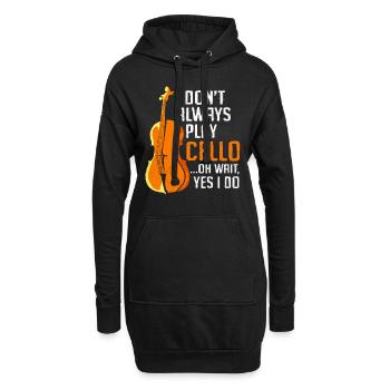 Cello - Hoodie-Kleid - Schwarz - Vorne