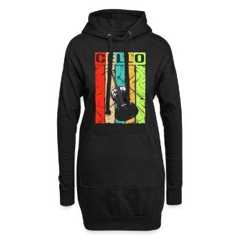Cello - Hoodie-Kleid - Schwarz - Vorne