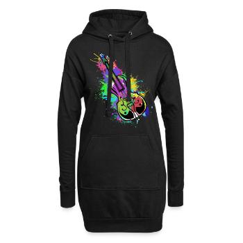 Violoncelle Contrebasse Classique Musique Professeur symphonie - Sweat-shirt à capuche long Femme - noir - Devant