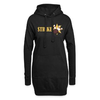 Bowling Strike T-Shirt - Sweat-shirt à capuche long Femme - noir - Devant