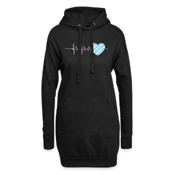Bavarois Bavière Allemagne du Sud - Sweat-shirt à capuche long Femme - noir - Devant