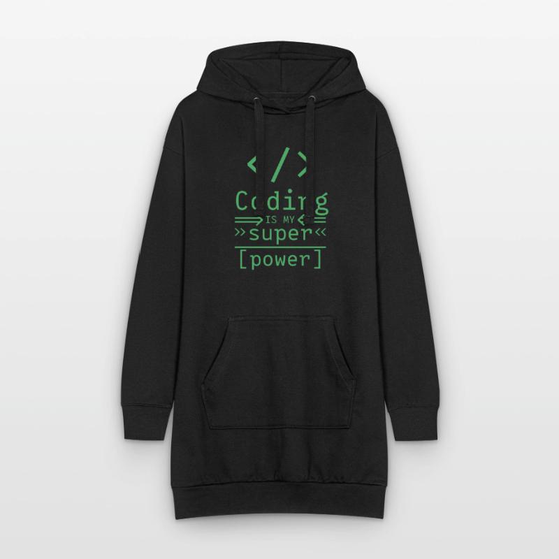 Programmer software Coder codeur Sweat-shirt à capuche long Femme