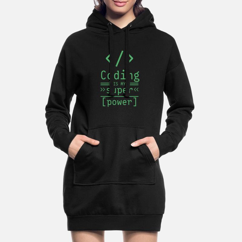 Programmer software Coder codeur Sweat-shirt à capuche long Femme