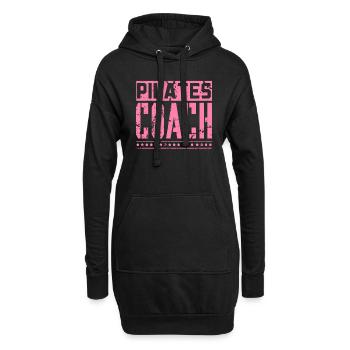 Pilates Trainer - Hoodie-Kleid - Schwarz - Vorne