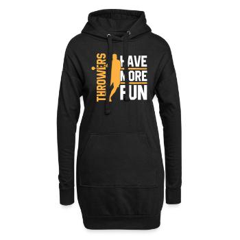 LEICHTATHLETIK - Hoodie-Kleid - Schwarz - Vorne