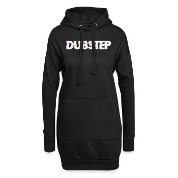 Dubstep - Hoodie Dress - black - Front