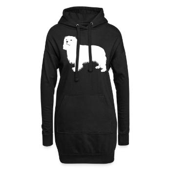 Cavalier King Charles Spaniel - Hoodie-Kleid - Schwarz - Vorne