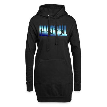 Handball Handball spielen Geschenk Geschenkidee - Hoodie-Kleid - Schwarz - Vorne