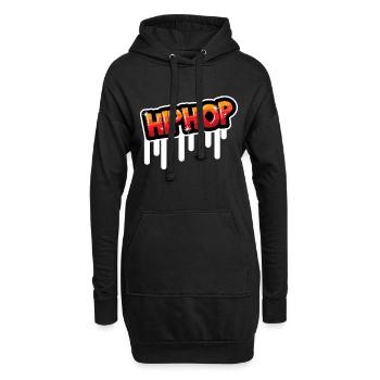 Cadeau Hip Hop Musique Hip Hop Danse Danse - Sweat-shirt à capuche long Femme - noir - Devant