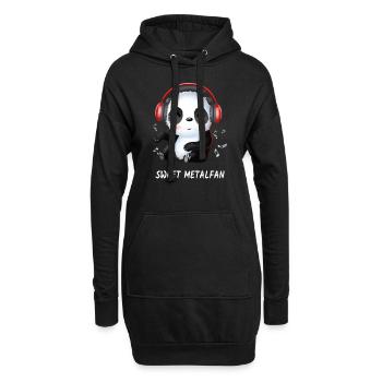 Panda Metal Fan Heavy Metal Metaller Geschenk - Hoodie-Kleid - Schwarz - Vorne