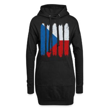 Tschechische Republik - Hoodie-Kleid - Schwarz - Vorne