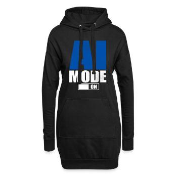 Künstliche Intelligenz Geschenk KI AI Technologie - Hoodie-Kleid - Schwarz - Vorne