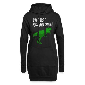 T-Rex - Sweat-shirt à capuche long Femme - noir - Devant