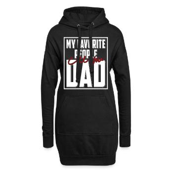 My Favorite People Call Me Dad T-Shirt Vatertag - Hoodie-Kleid - Schwarz - Vorne