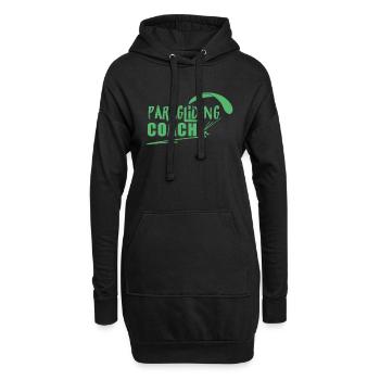 Parapente parapente parapente - Sweat-shirt à capuche long Femme - noir - Devant