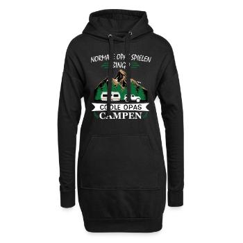 Coole Opas Campen Camping Opa Campingplatz Urlaub - Hoodie-Kleid - Schwarz - Vorne