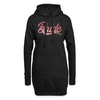 Hochzeit Bridals Bridal Shower Ehe Verlobter - Hoodie-Kleid - Schwarz - Vorne