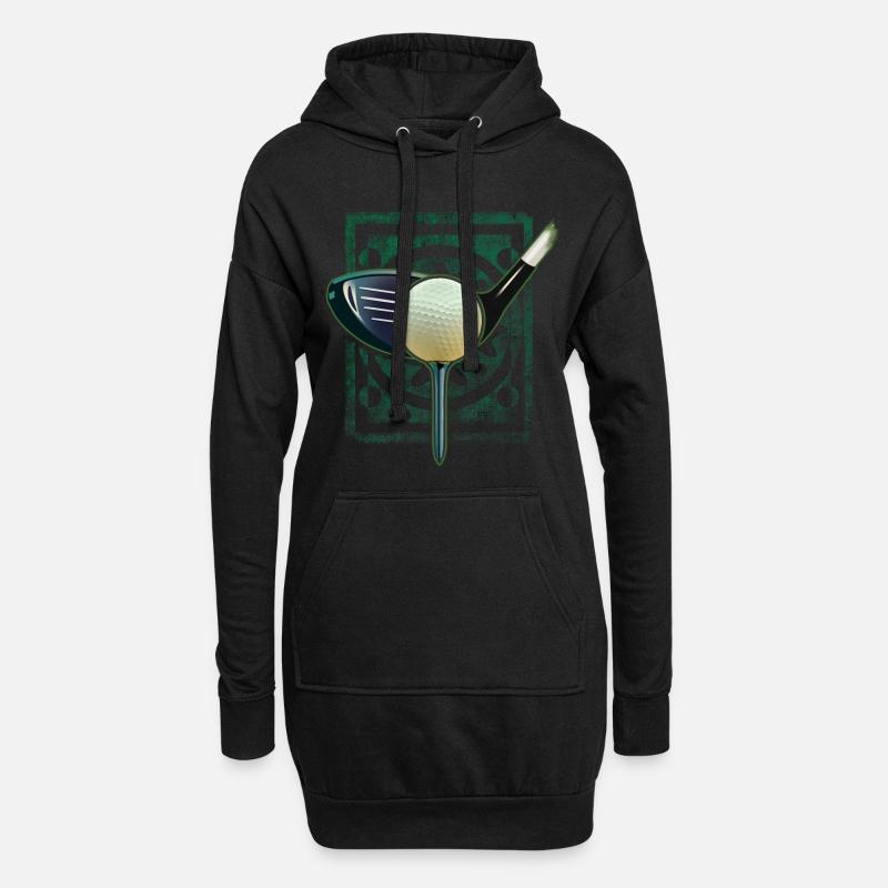 Golf - Hoodie-Kleid - Schwarz