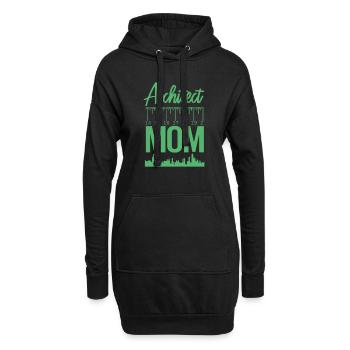 Architekt Architektin Architekten Häuser Studium - Hoodie-Kleid - Schwarz - Vorne