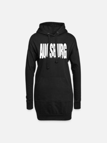 Augsburg - Hoodie-Kleid - Schwarz