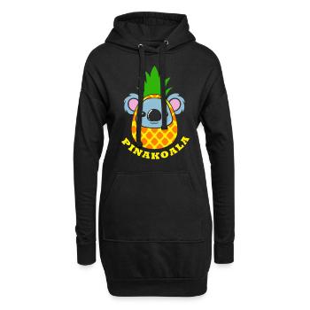 Koalabär Australien Backpacker Koala Tierschutz - Hoodie-Kleid - Schwarz - Vorne