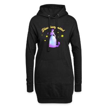 Flaschenputtel Junggesellenabschied Jungesellin - Hoodie-Kleid - Schwarz - Vorne