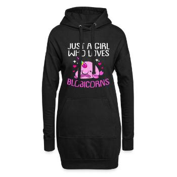 Blobfish - Hoodie Dress - black - Front