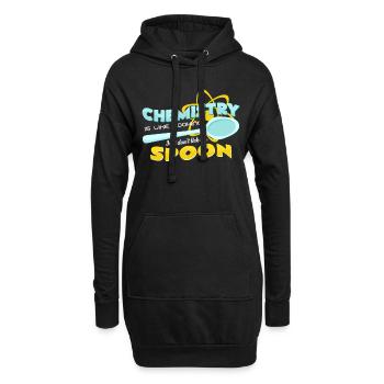 Chemiker - Hoodie-Kleid - Schwarz - Vorne