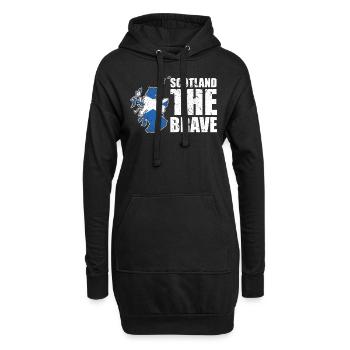 Schottland - Hoodie-Kleid - Schwarz - Vorne