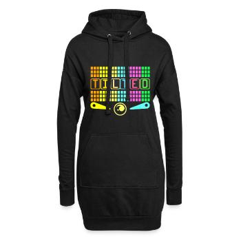 Flipper Pinball Flipper automatique Flipper Manette de flipper Game - Sweat-shirt à capuche long Femme - noir - Devant