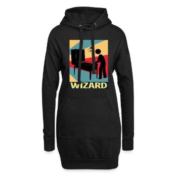 Flipper Pinball Flipper automatique Flipper Manette de flipper Game - Sweat-shirt à capuche long Femme - noir - Devant