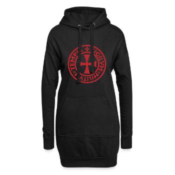 Kreuzritter Ritter Christ Christentum Kreuzzug - Hoodie-Kleid - Schwarz - Vorne