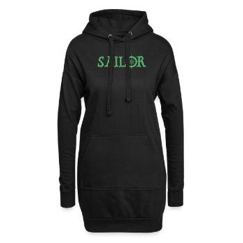 Voilier Voilier Voilier - Sweat-shirt à capuche long Femme - noir - Devant