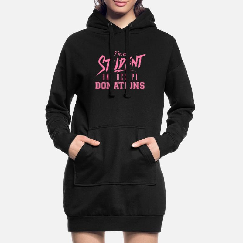 Studentin Studentin Studentin Studentin Hoodie-Kleid