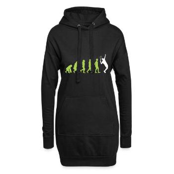 Tennis - Hoodie-Kleid - Schwarz - Vorne