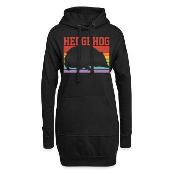 Igel Igel - Hoodie-Kleid - Schwarz - Vorne