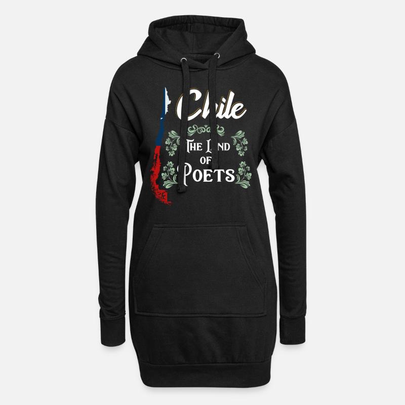 Chile - Hoodie-Kleid - Schwarz
