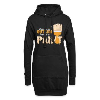 Maler und Lackierer Lustige Sprüche Cool Geschenk - Hoodie-Kleid - Schwarz - Vorne