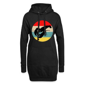 Hummer - Hoodie-Kleid - Schwarz - Vorne