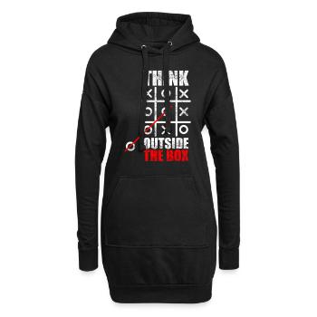 Lustiger Spruch Geschenk Witziger Spruch Spass - Hoodie-Kleid - Schwarz - Vorne