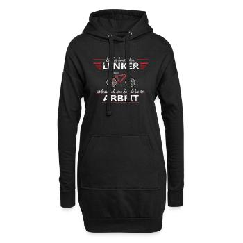 lustiger Fahrrad Spruch Geschenk Mountainbike - Hoodie-Kleid - Schwarz - Vorne