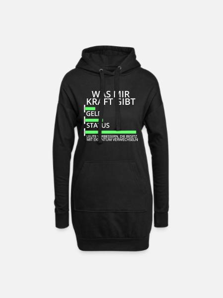 Jurastudium Jurastudent Anwalt Lustiger Spruch - Hoodie-Kleid - Schwarz